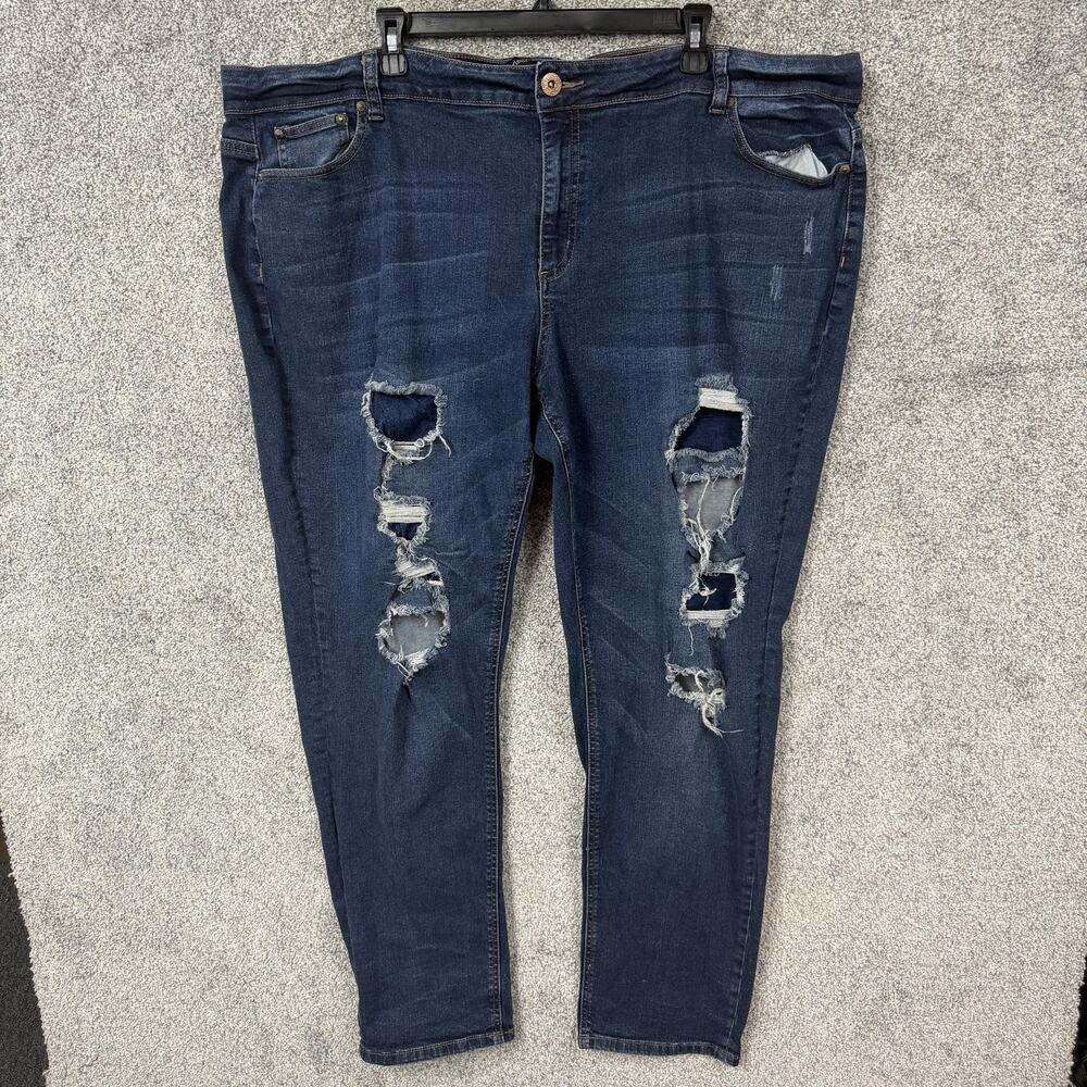Ashley Stewart Skinny Jeans 26 46x31 Streetwear Edgy Y2K Indie Sleaze Rocker